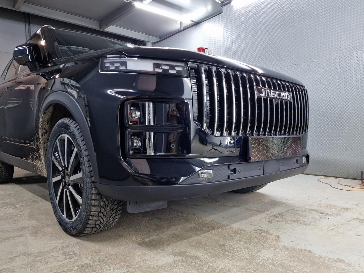 Зимняя заглушка радиатора к съемной сетке низ (2 части) для Jaecoo J7