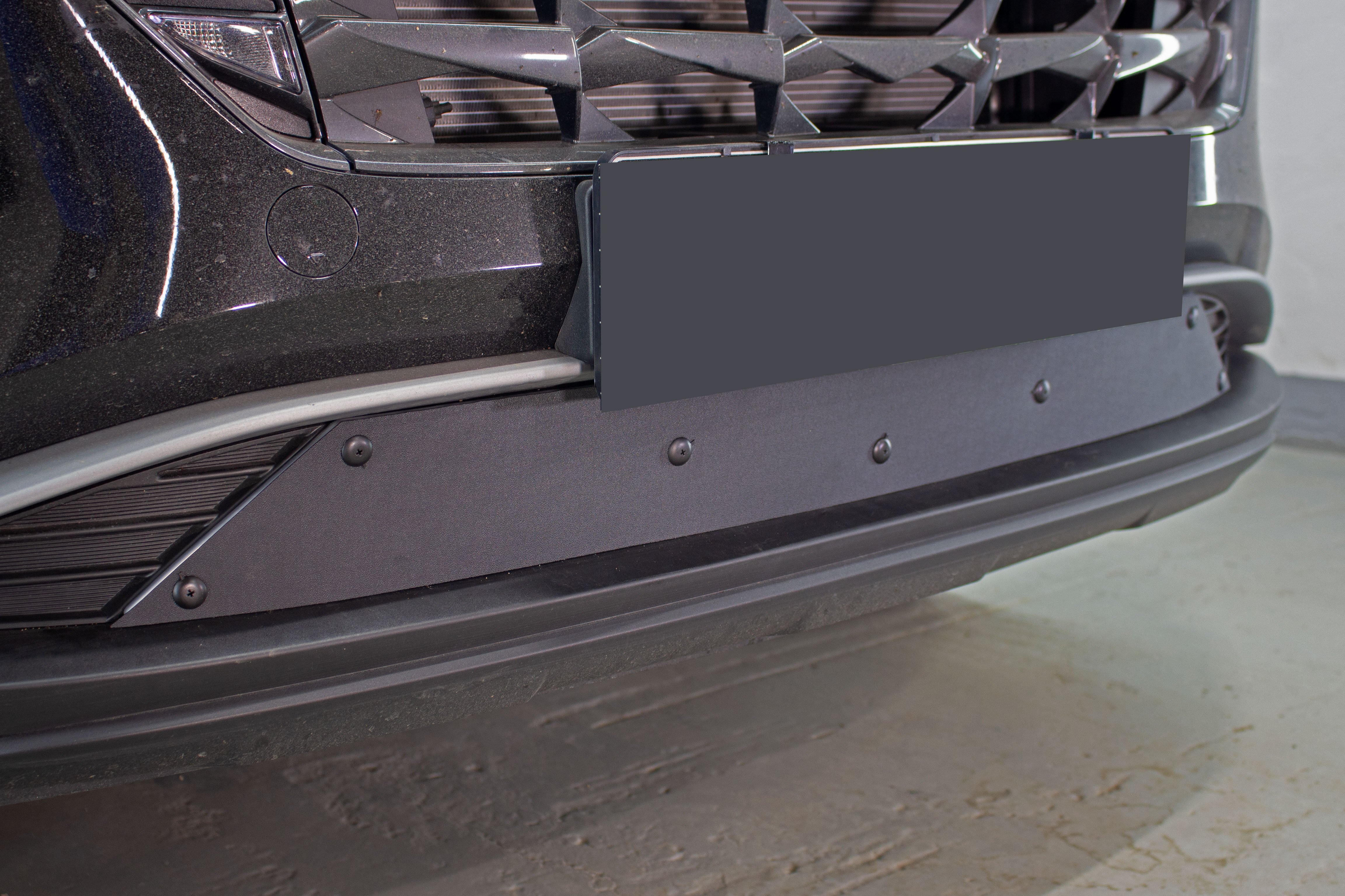 Зимняя заглушка радиатора к съемной сетке низ для Hyundai Tucson IV Рестайлинг