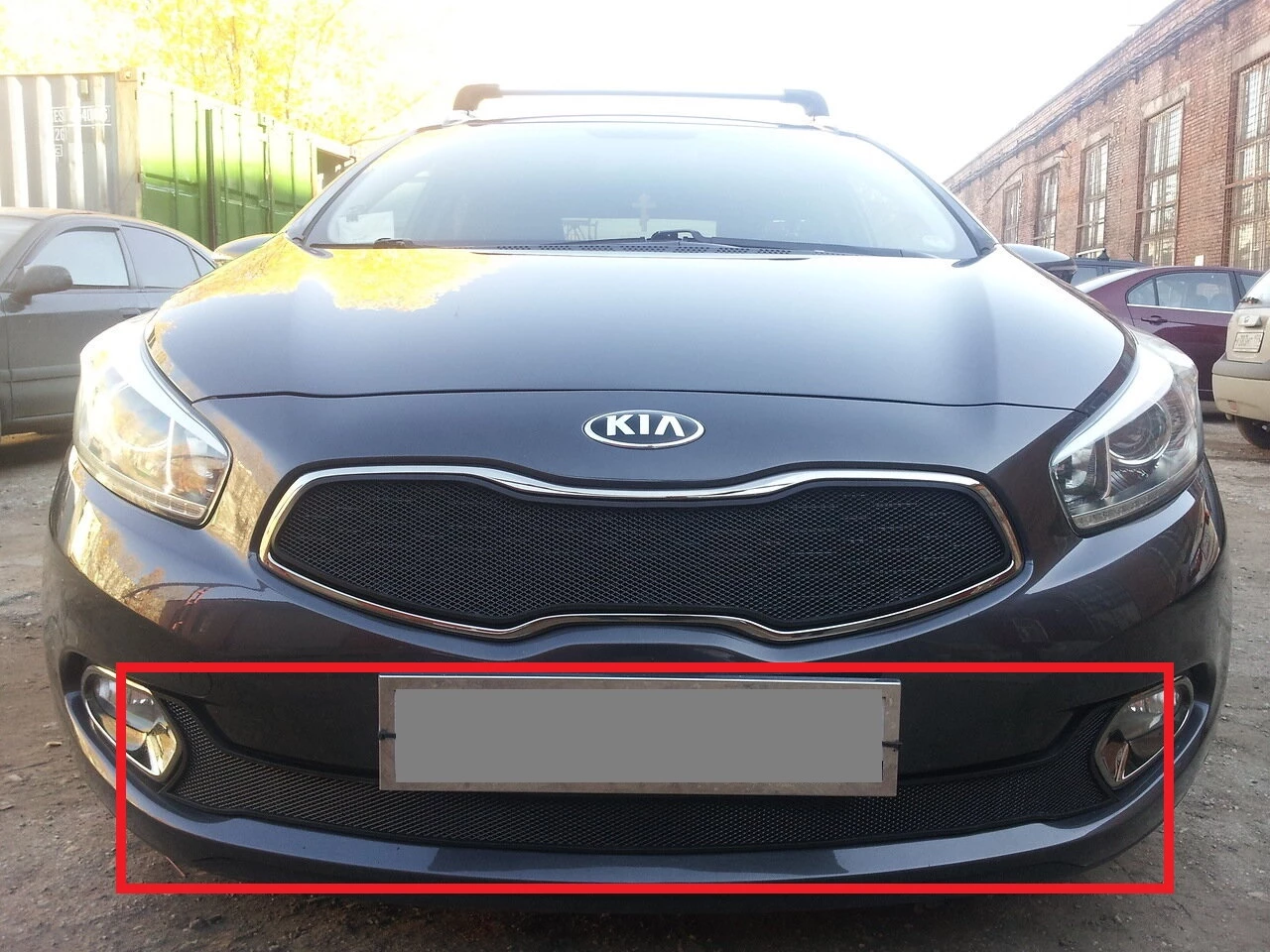 Защитная сетка радиатора низ для Kia Ceed II