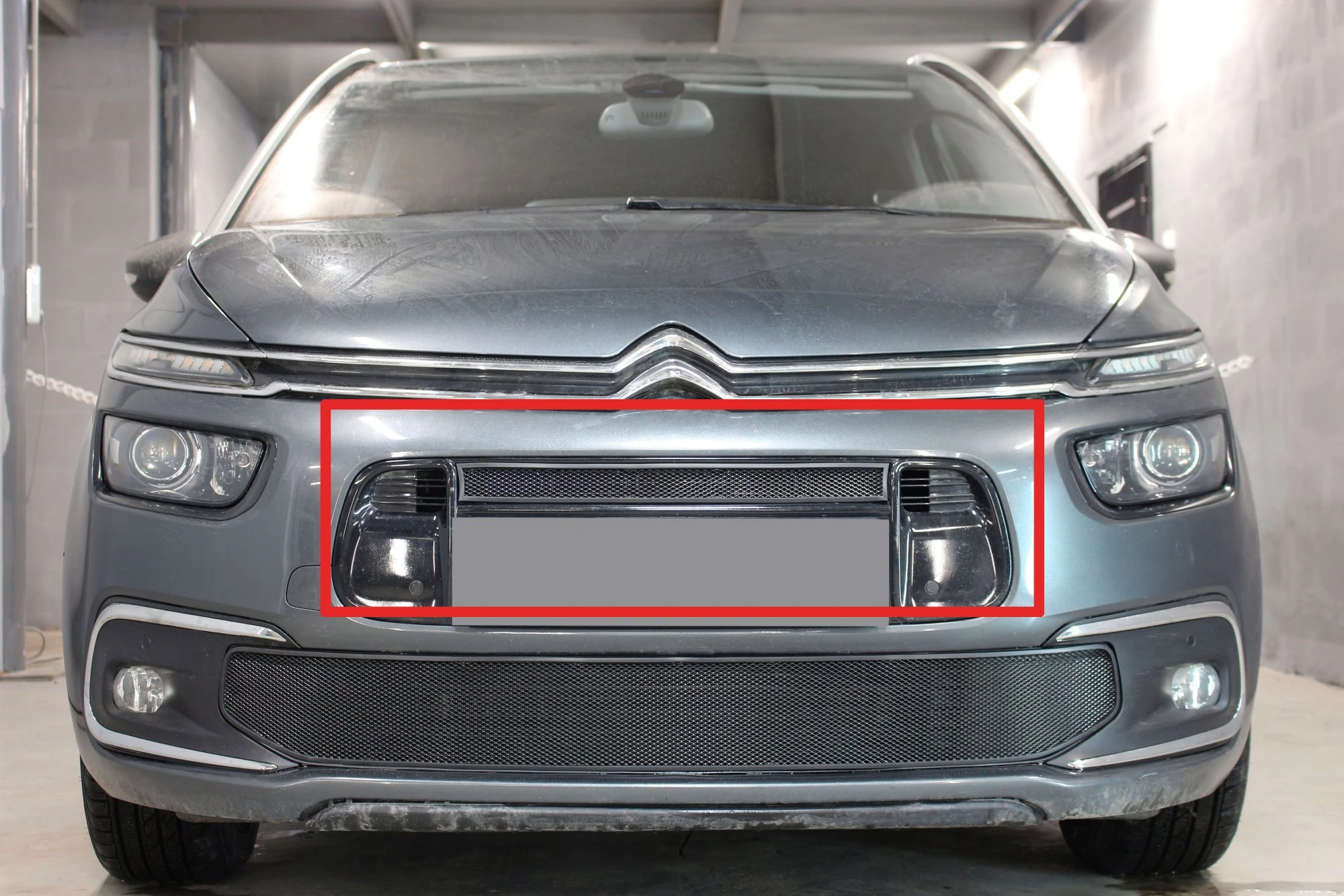 Защитная сетка радиатора верх для Citroen Grand C4 Picasso II Рестайлинг