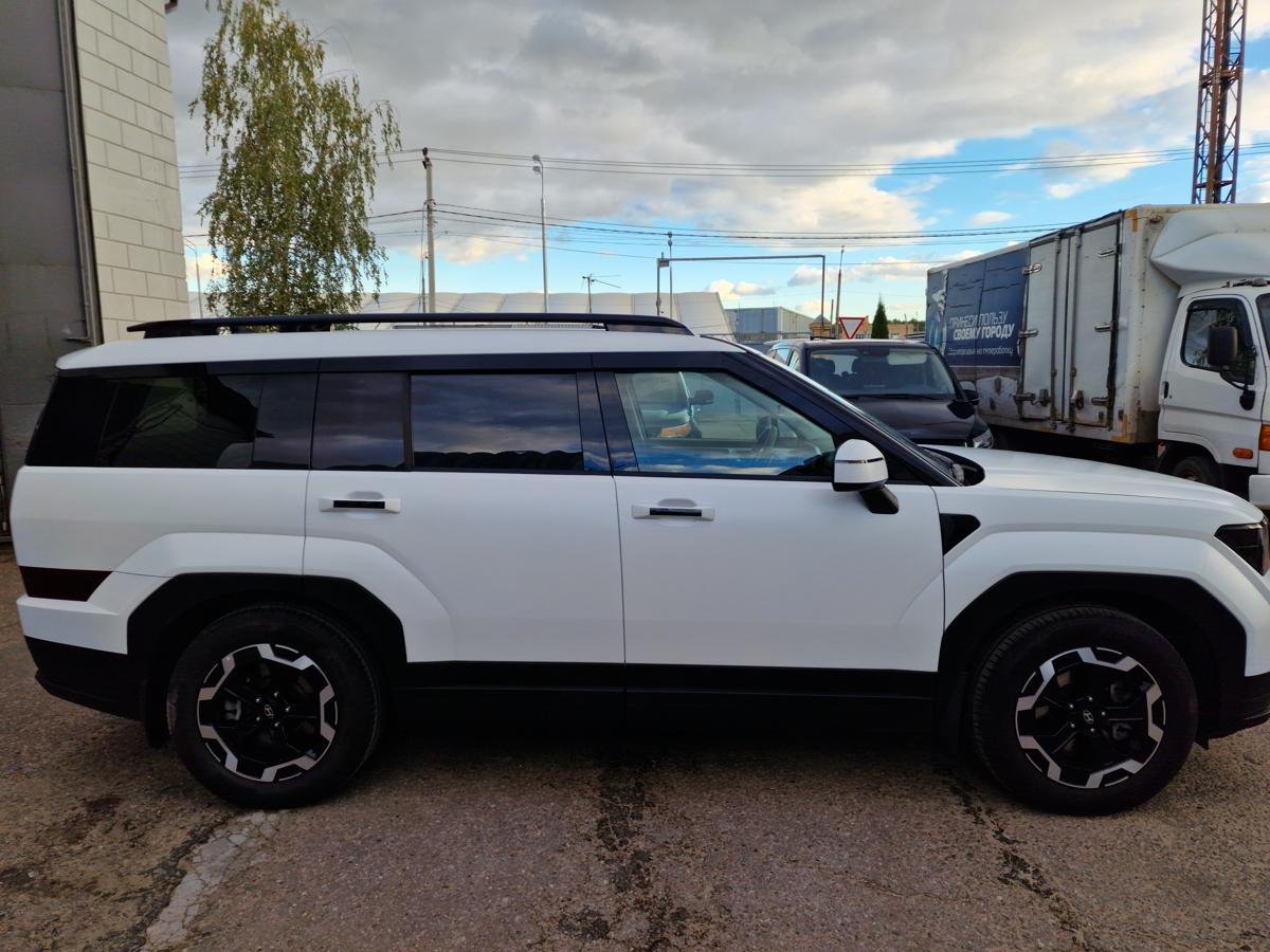 Дефлекторы окон 2D 6 шт. (под наклоном) для Hyundai Santa Fe V (MX5)