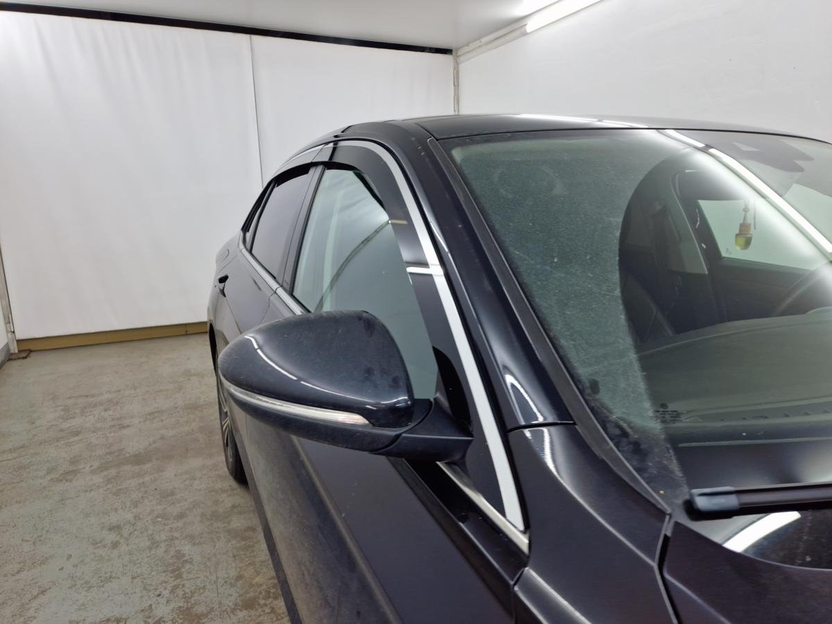 Дефлекторы окон 2D с хром накладками 6 шт. под наклоном для Volkswagen Jetta VII Рестайлинг