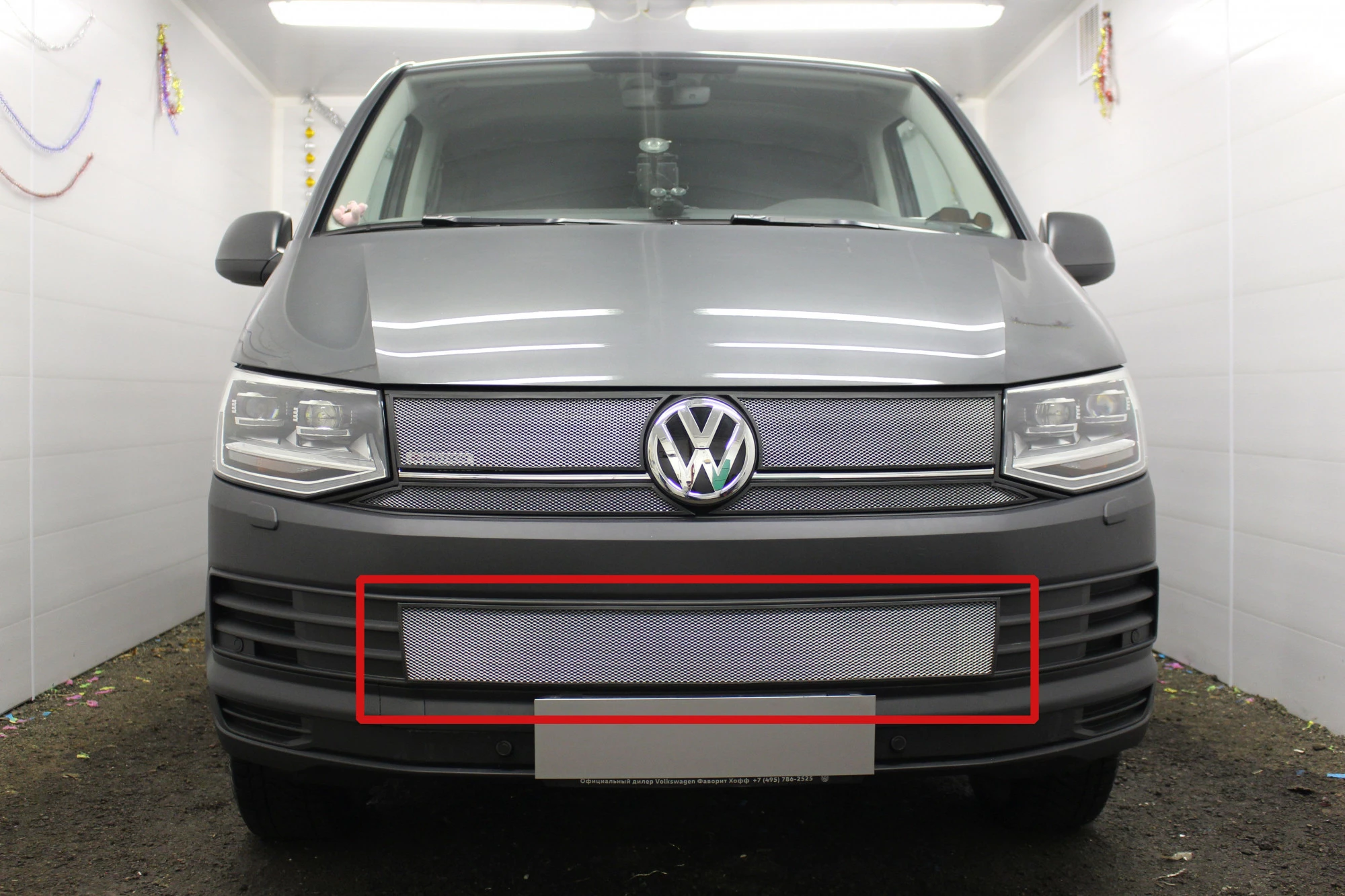 Защитная сетка радиатора низ для Volkswagen Transporter T6