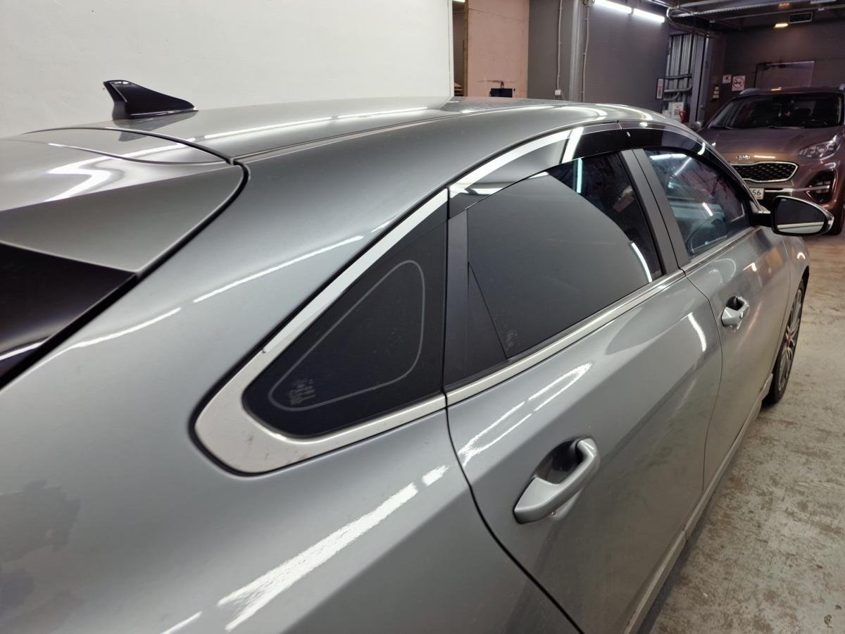 Дефлекторы окон 2D с хром накладками 6 шт. для Kia K3 I Рестайлинг