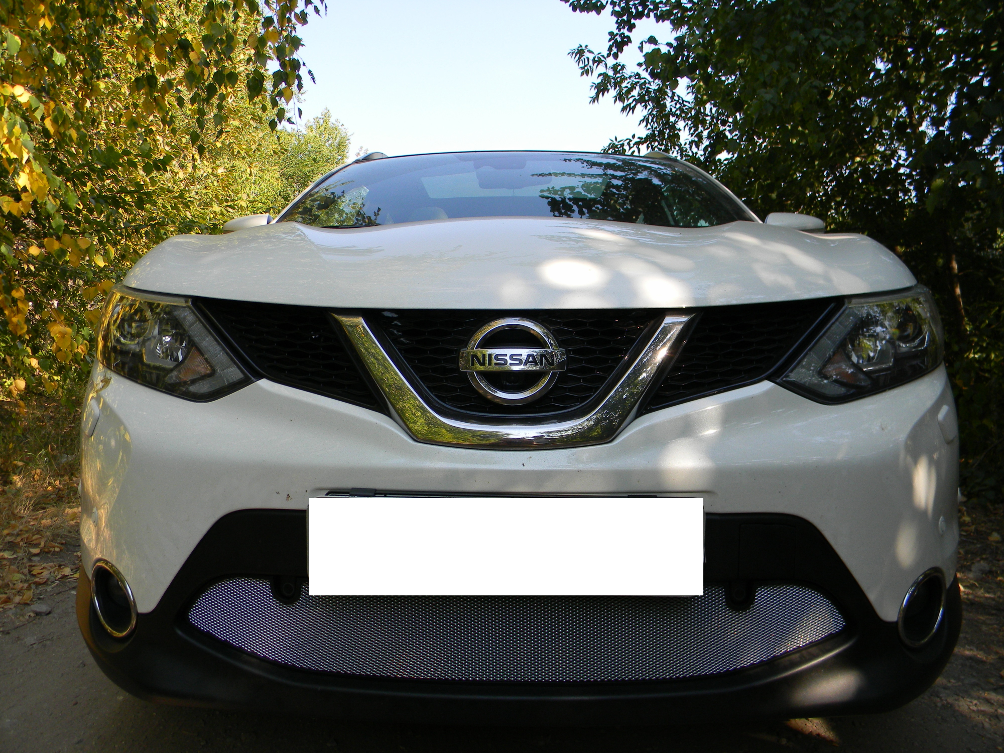 Защитная сетка радиатора, с парктроником для Nissan Qashqai II