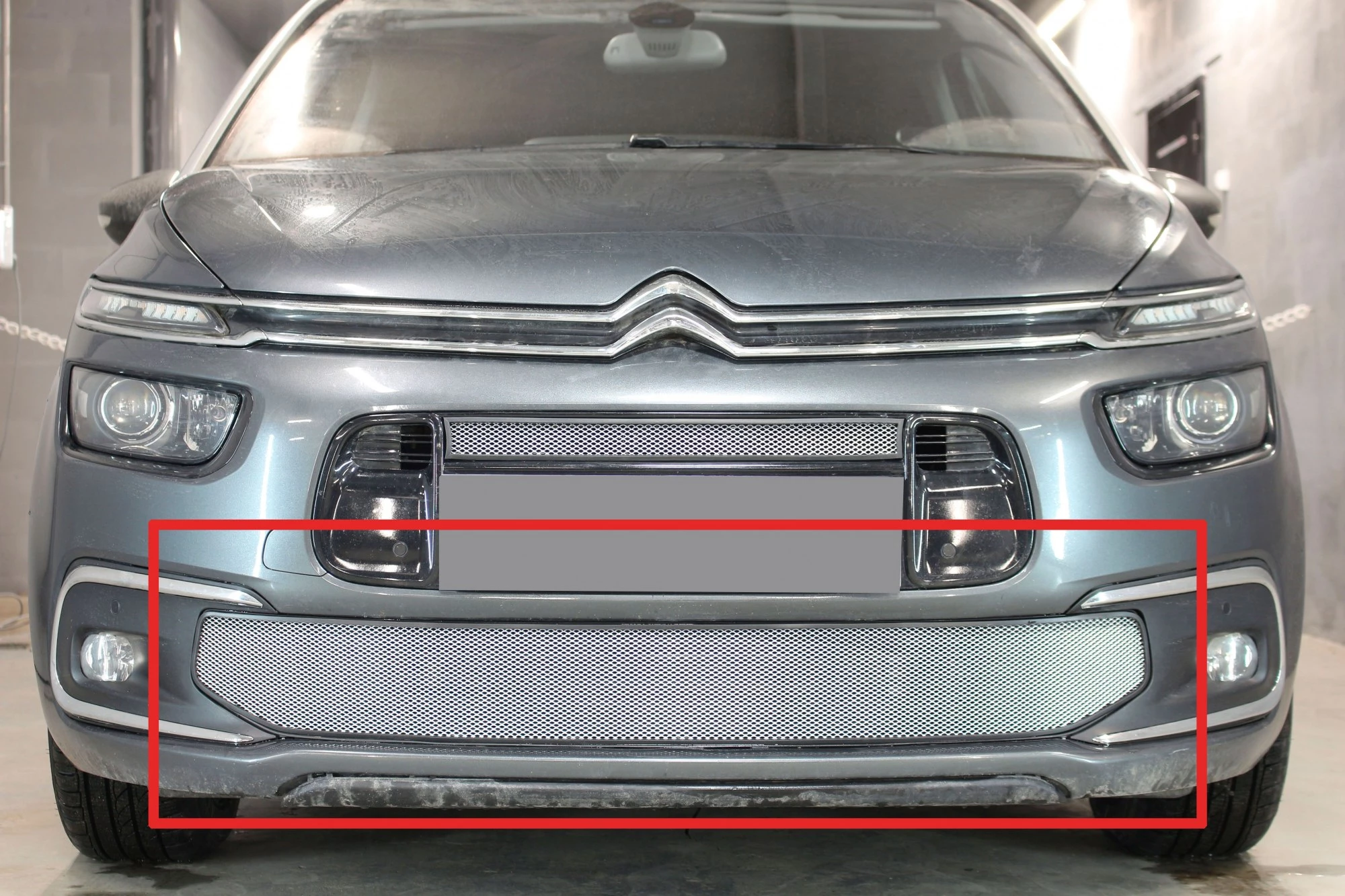 Защитная сетка радиатора низ для Citroen Grand C4 Picasso II Рестайлинг