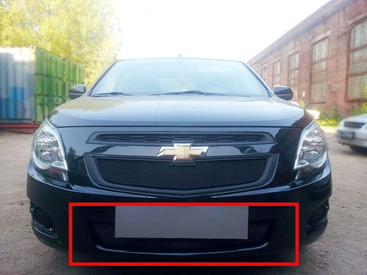 Защитная сетка радиатора низ для Chevrolet Cobalt II