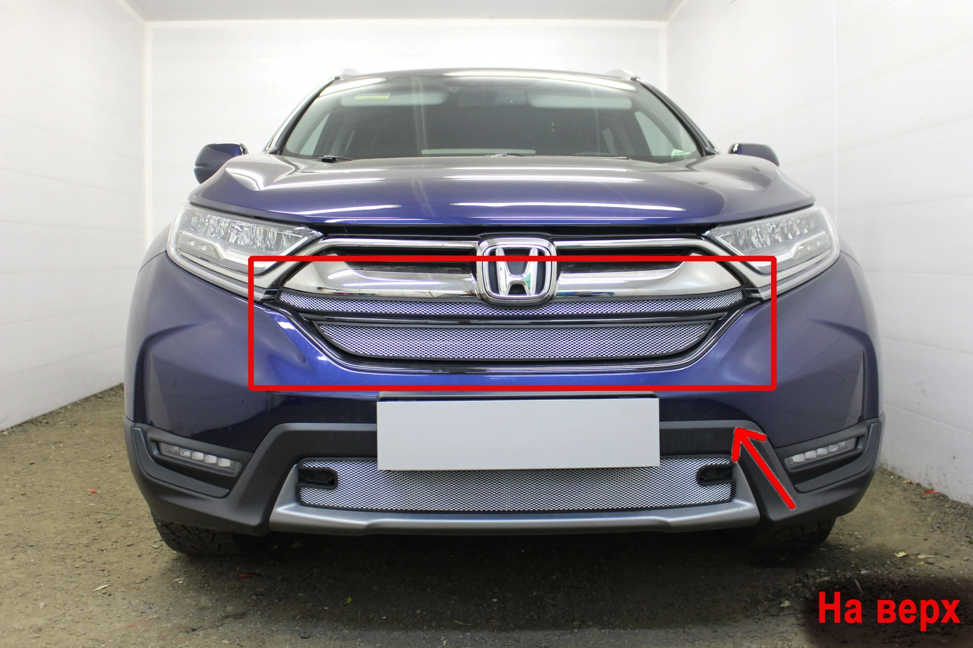 Защитная сетка радиатора верх 2 части для Honda CR-V V