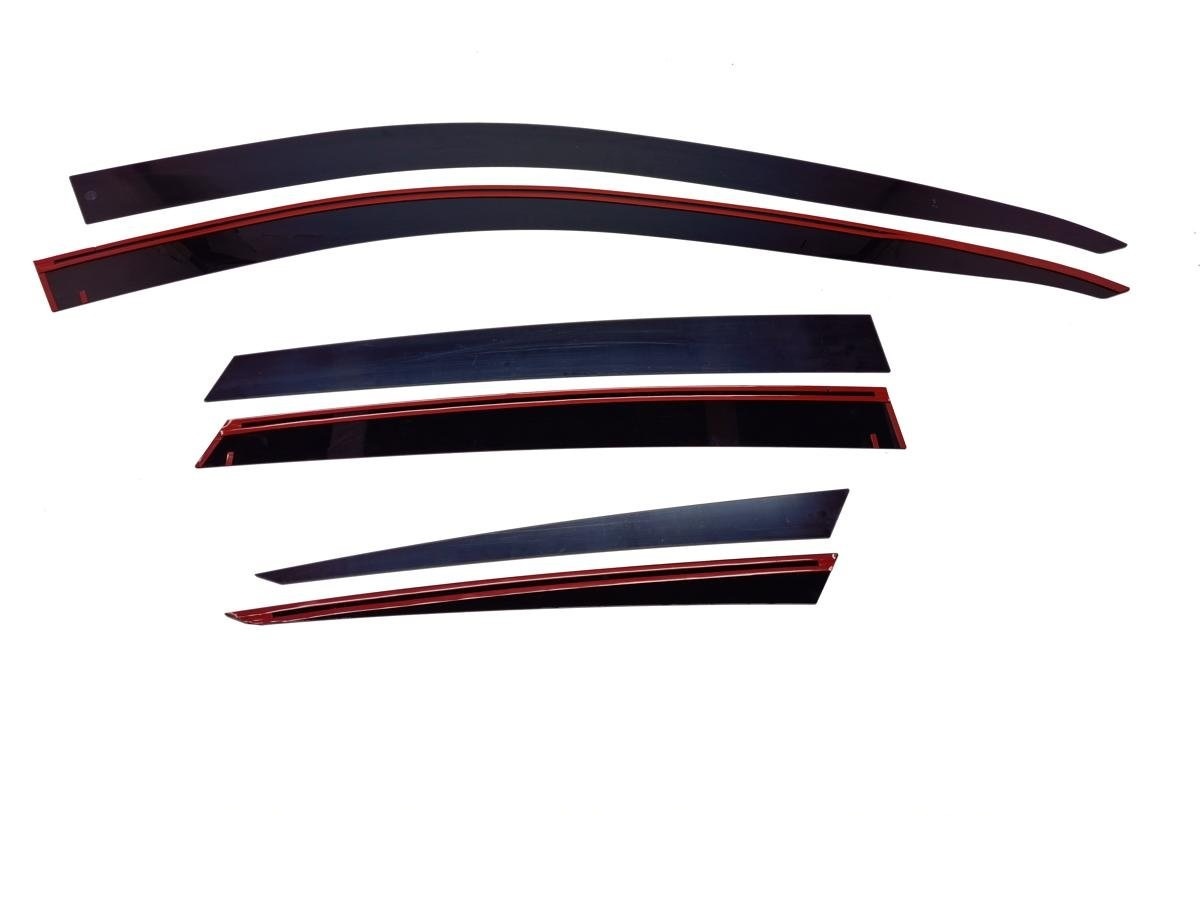 Дефлекторы окон 2D 6 шт. (короткая база) для Hyundai Tucson IV Рестайлинг