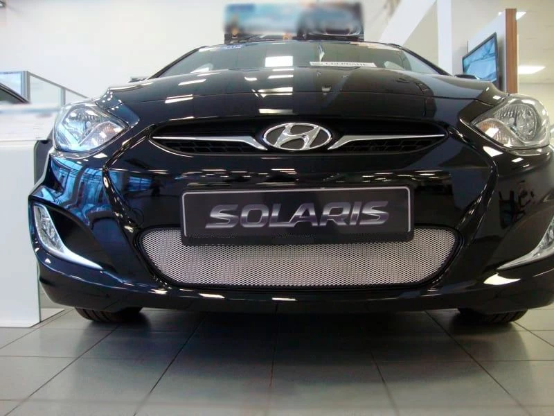 Защитная сетка радиатора для Hyundai Solaris I