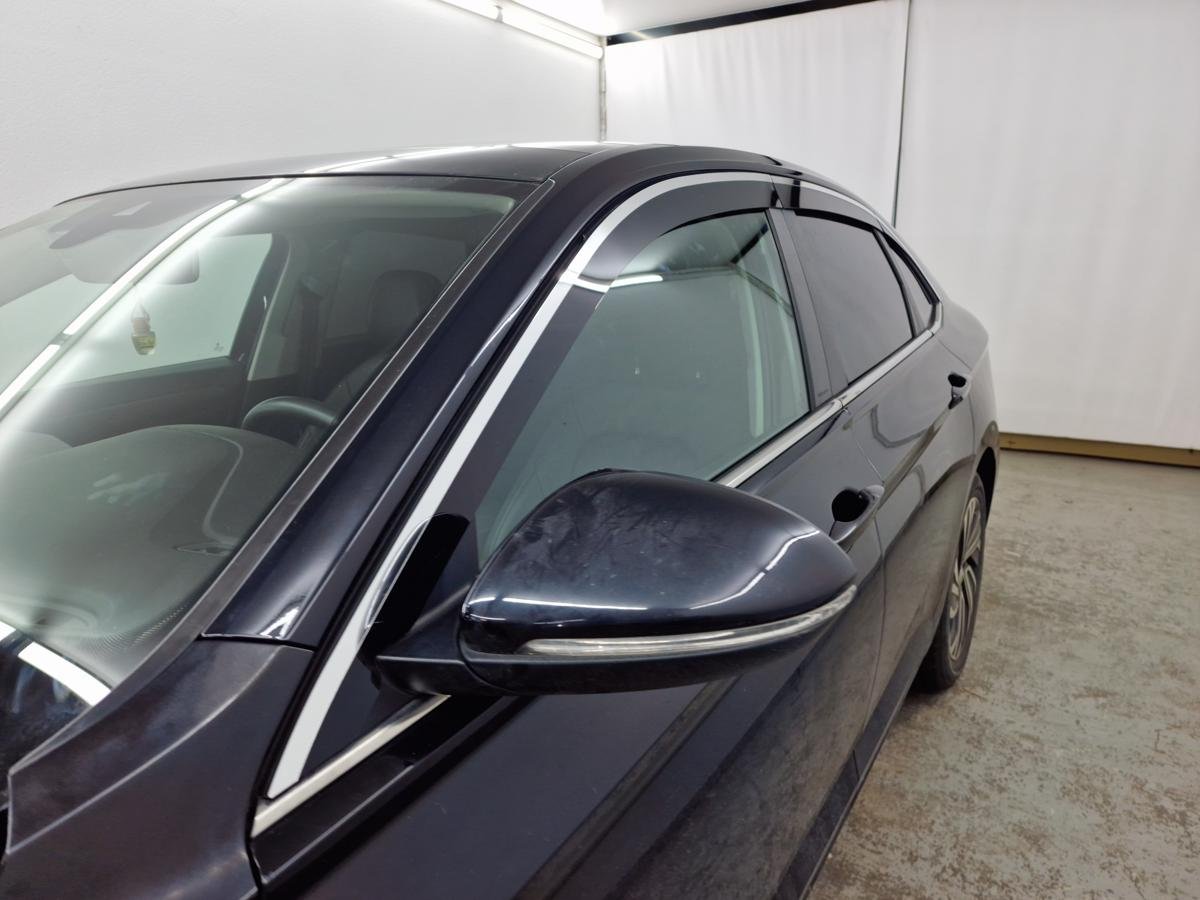 Дефлекторы окон 2D с хром накладками 6 шт. для Volkswagen Jetta VII Рестайлинг