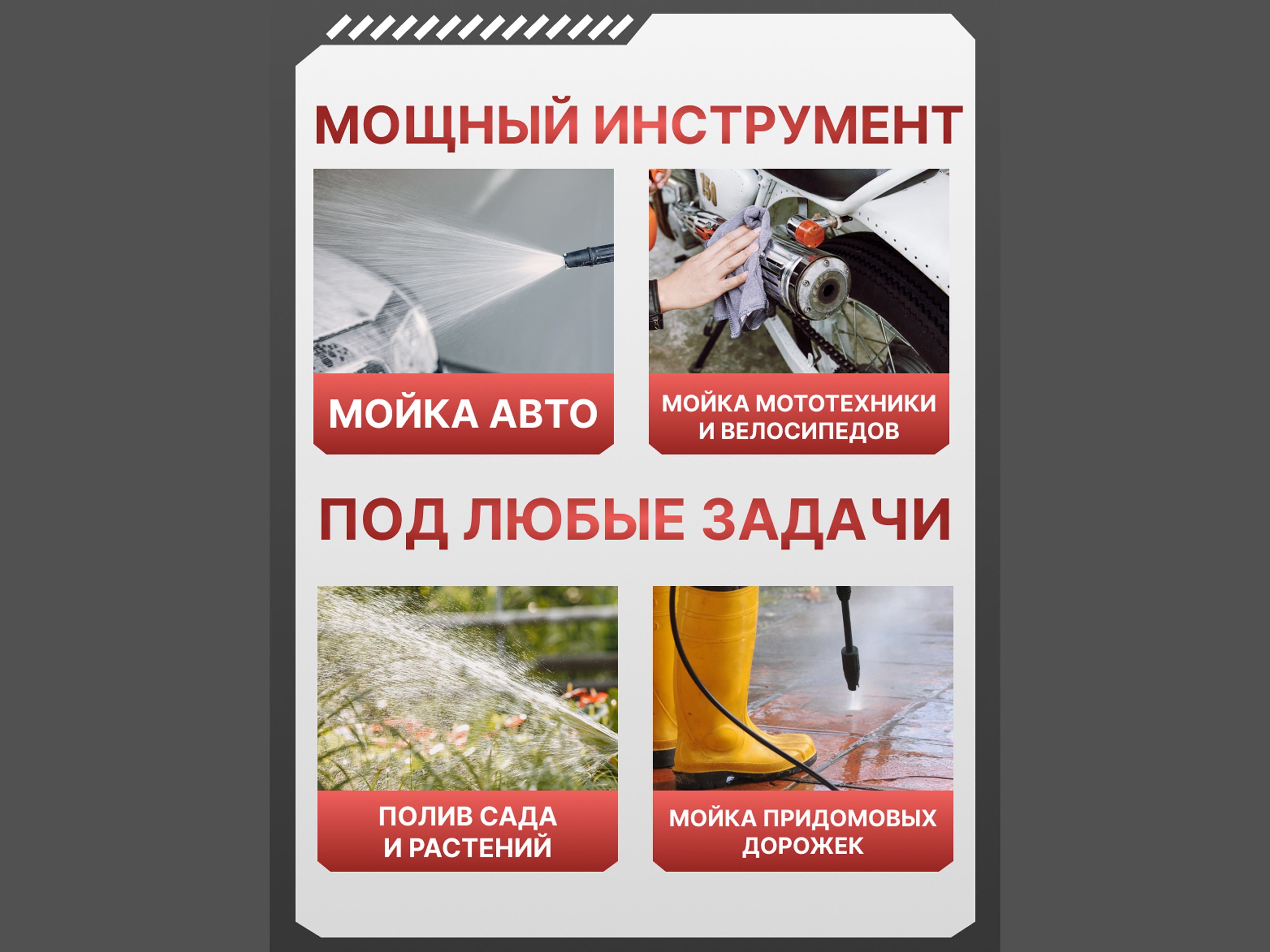 Аккумуляторная мойка высокого давления + 2 АКБ и кейс