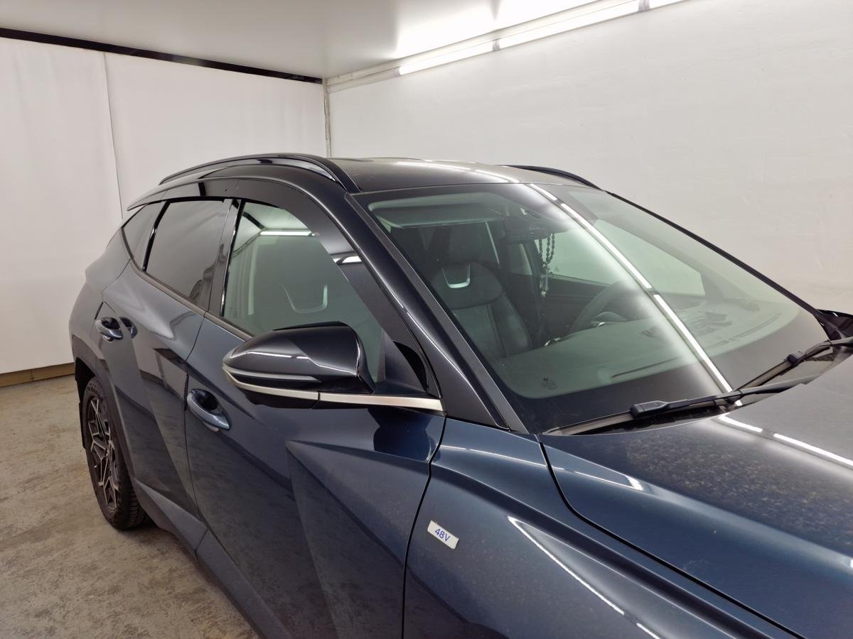 Дефлекторы окон 2D 6 шт. (под наклоном) (короткая база) для Hyundai Tucson IV Рестайлинг