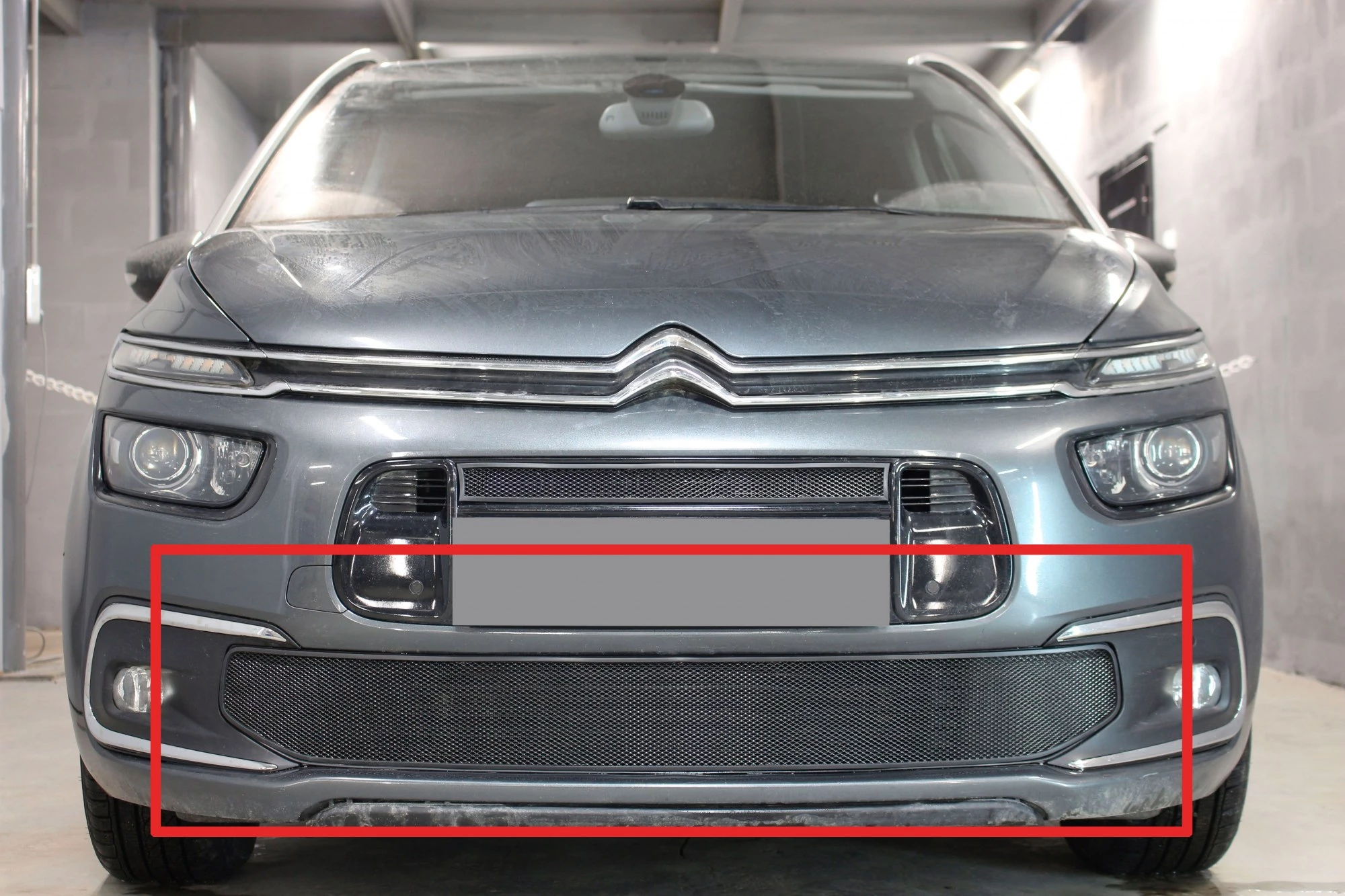 Защитная сетка радиатора низ для Citroen Grand C4 Picasso II Рестайлинг