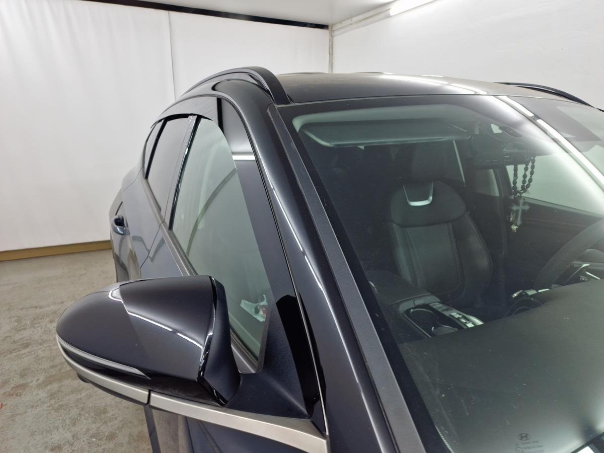 Дефлекторы окон 2D 6 шт. (под наклоном) (короткая база) для Hyundai Tucson IV Рестайлинг