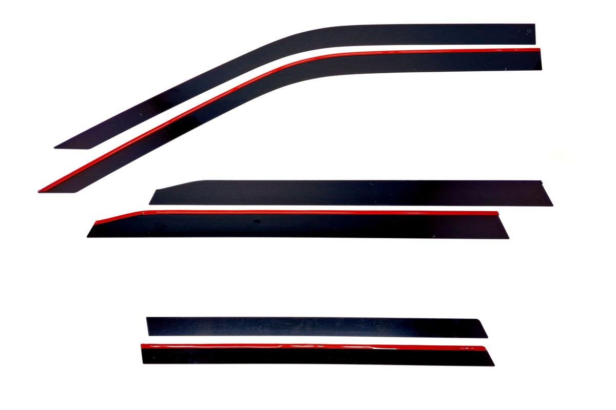 Дефлекторы окон 2D 6 шт. для Haval H3 I Рестайлинг