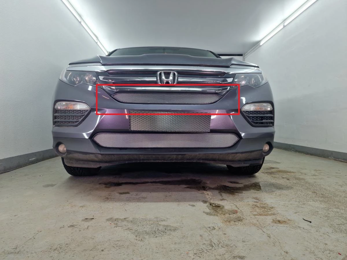 Защитная сетка радиатора верх для Honda Pilot III