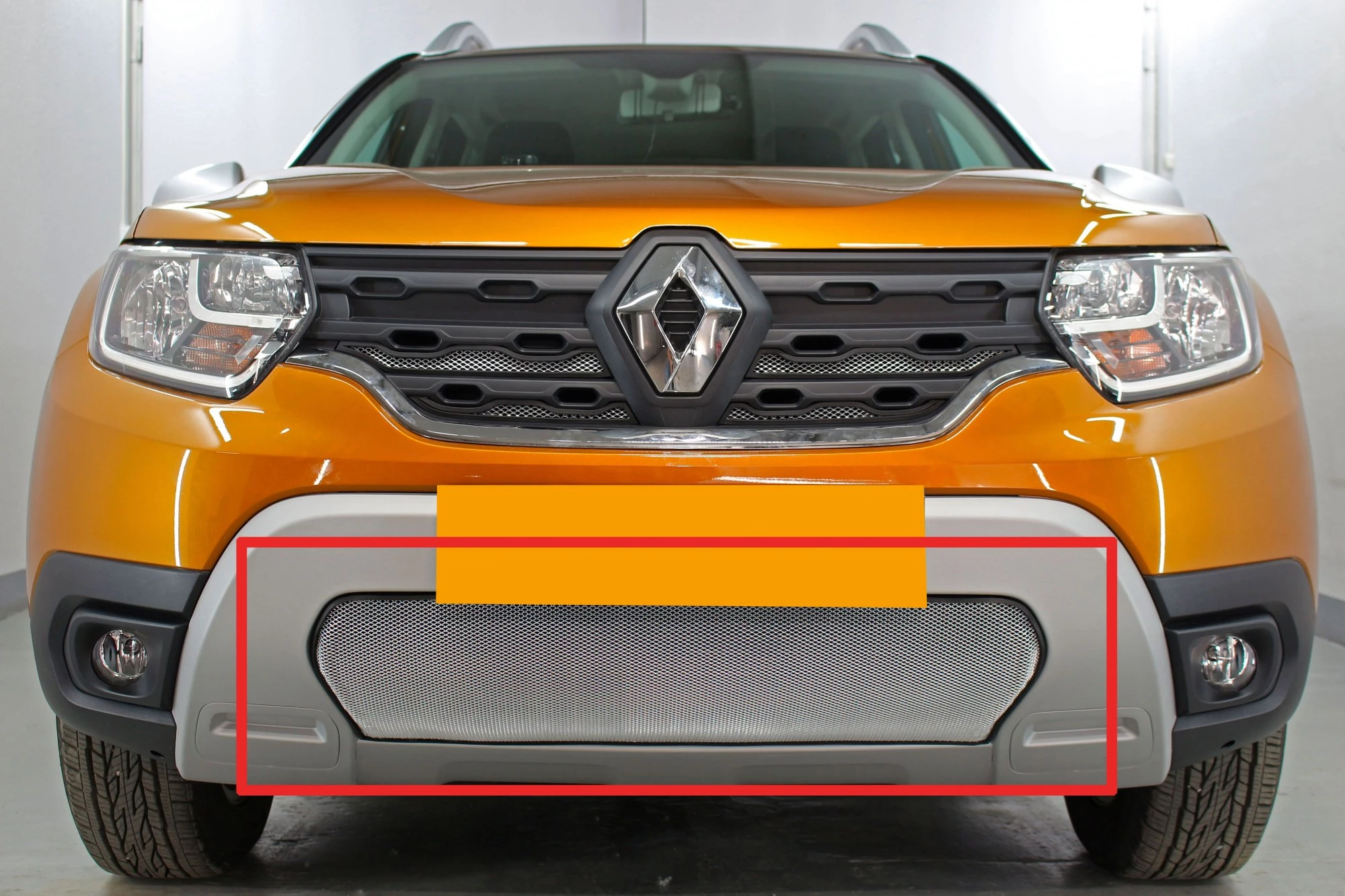 Защитная сетка радиатора низ для Renault Duster II