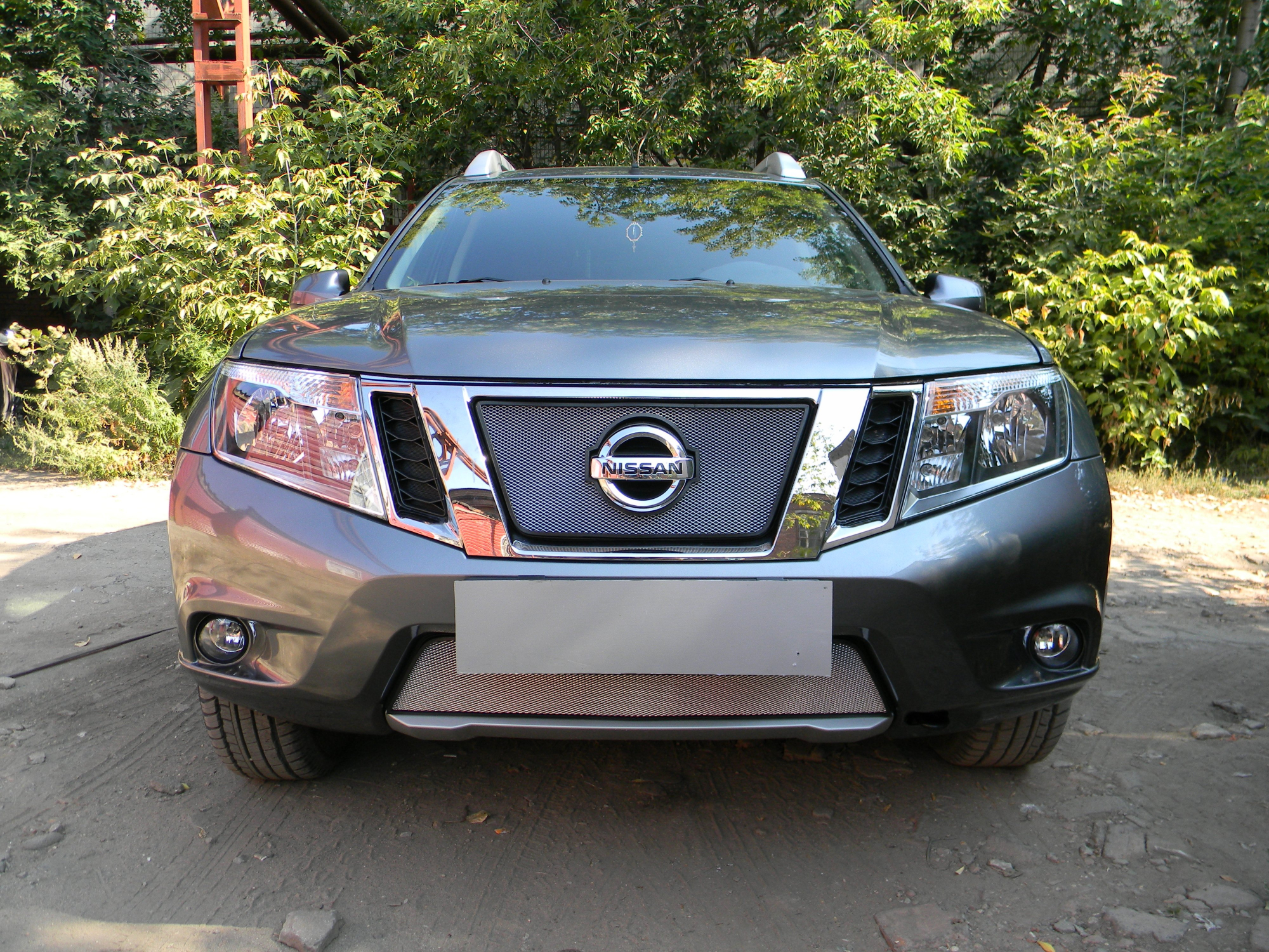 Защитная сетка радиатора низ для Nissan Terrano III (D10)