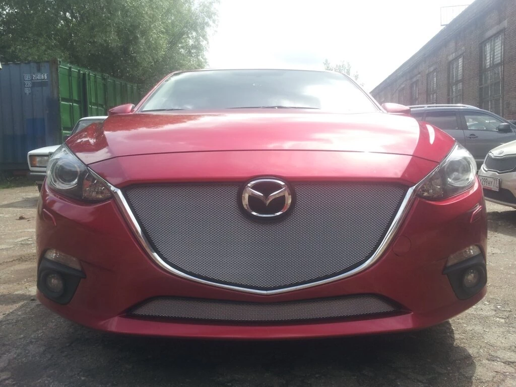 Защитная сетка радиатора верх, без рамки для Mazda 3 III (BM)