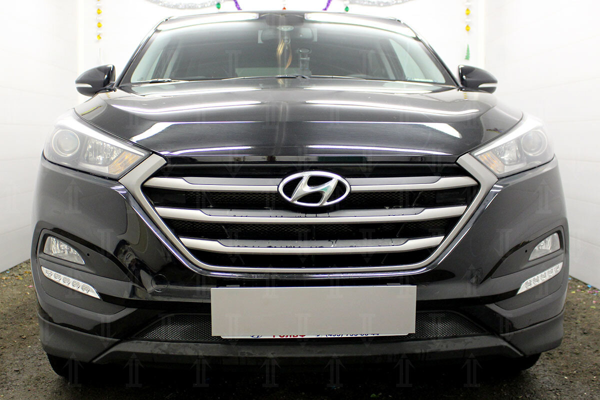 Защитная сетка радиатора низ для Hyundai Tucson III