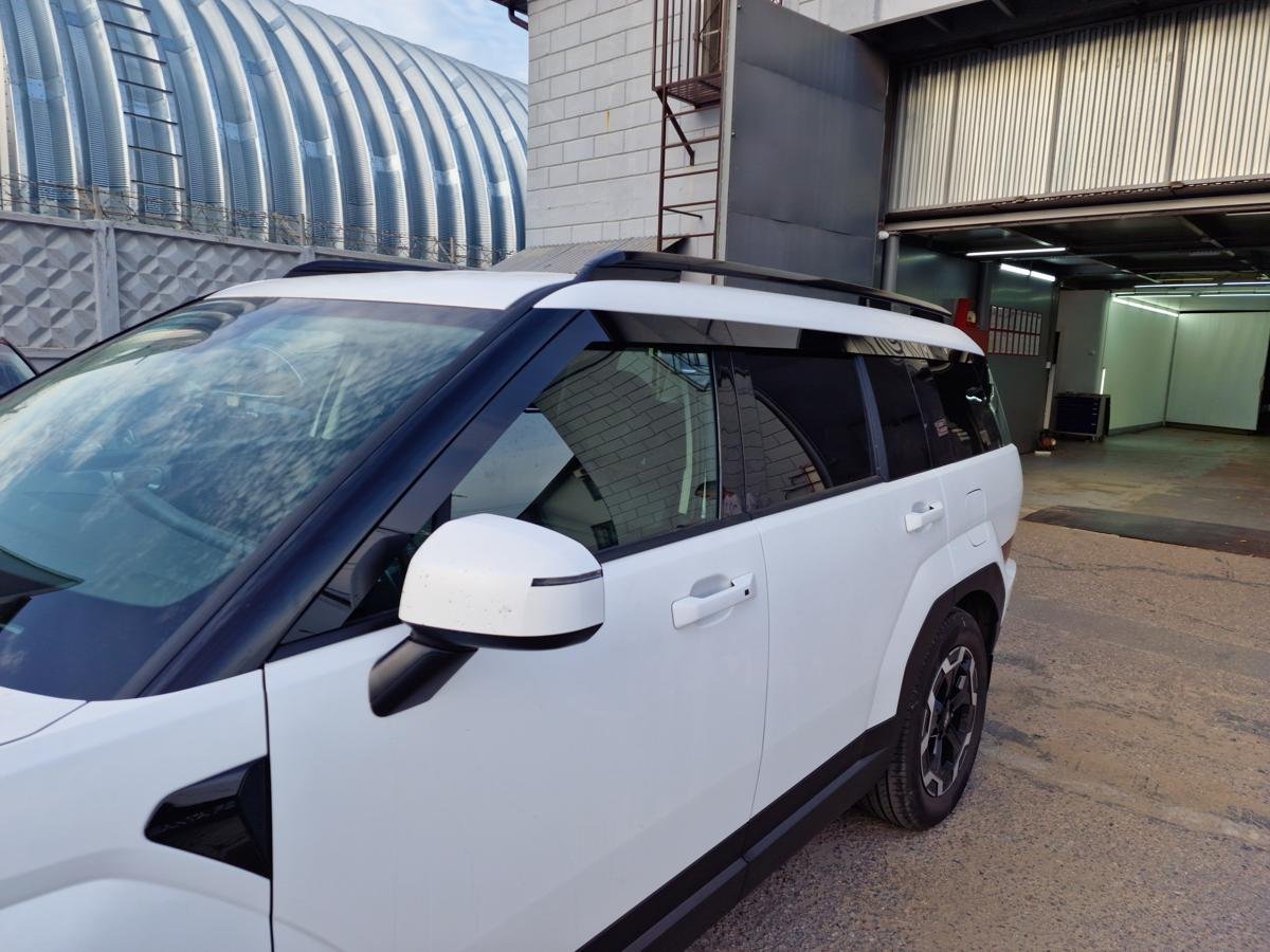 Дефлекторы окон 2D 6 шт. (под наклоном) для Hyundai Santa Fe V (MX5)