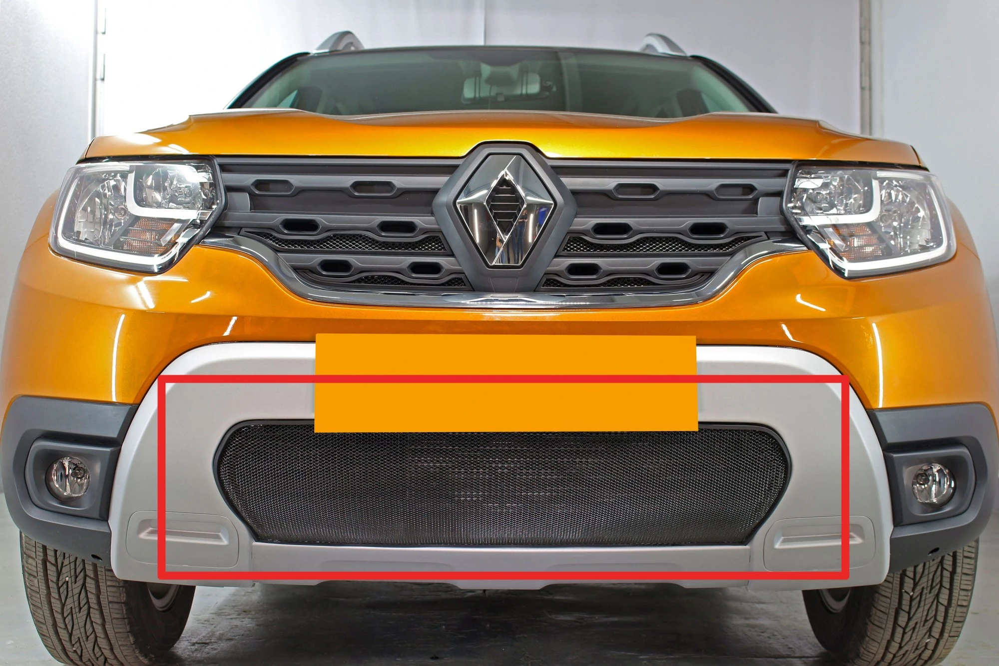 Защитная сетка радиатора низ для Renault Duster II