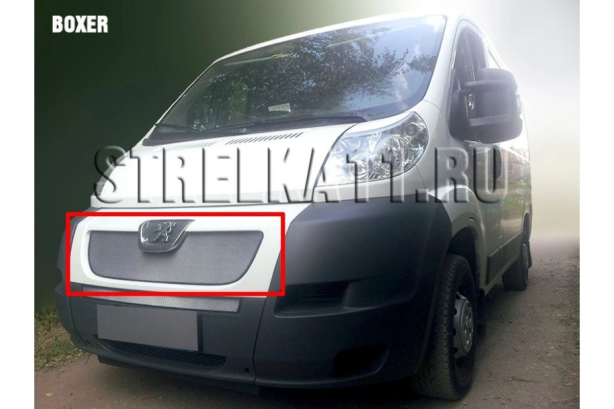 Защитная сетка радиатора верх для Peugeot Boxer II