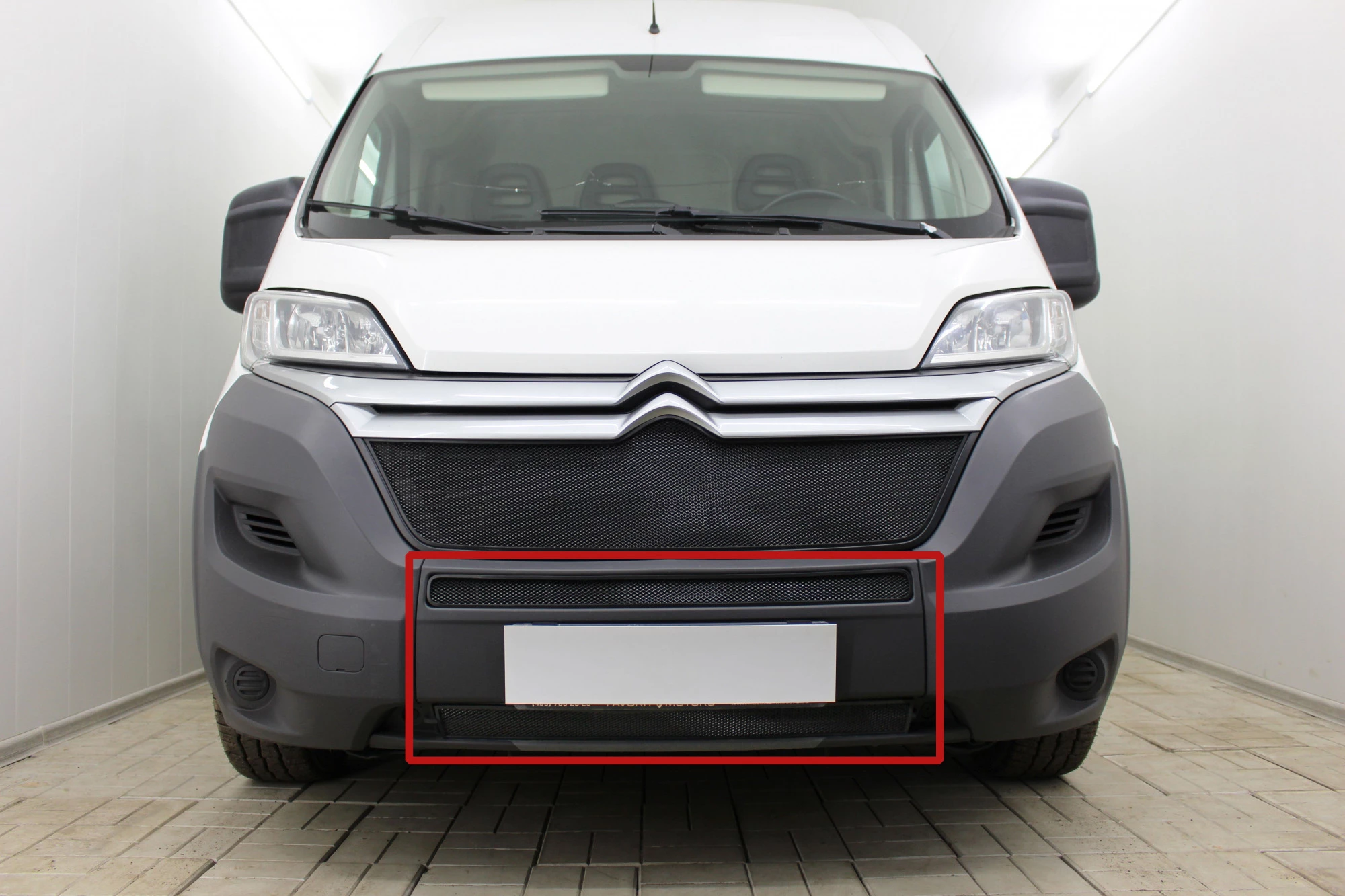 Защитная сетка радиатора низ 2 части для Citroen Jumper  II Рестайлинг