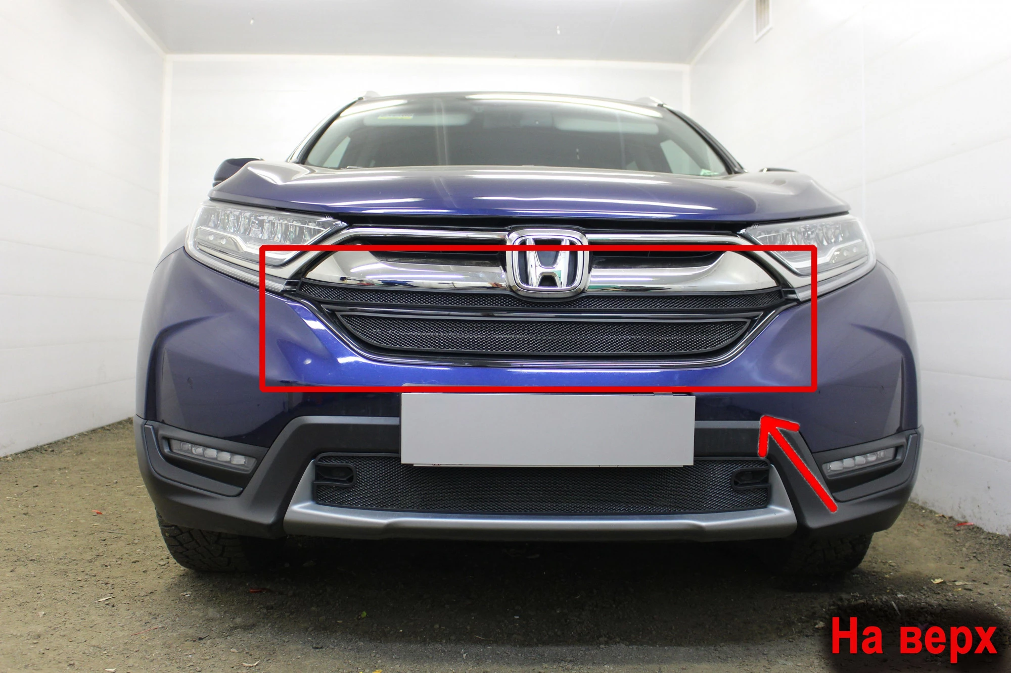 Защитная сетка радиатора верх 2 части для Honda CR-V V