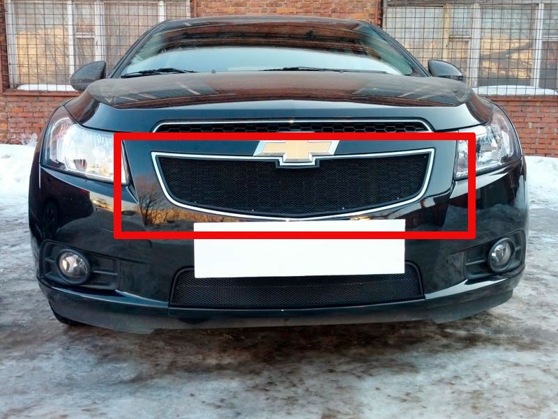 Защитная сетка радиатора верх для Chevrolet Cruze I