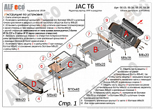 Защита радиатора для JAC T8 PRO