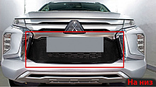 Защитная сетка радиатора для Mitsubishi Pajero Sport III Рестайлинг