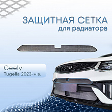 Защитная сетка радиатора верх, с камерой для Geely Tugella I Рест