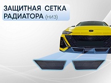 Защитная сетка радиатора низ 2 части для Changan UNI-V