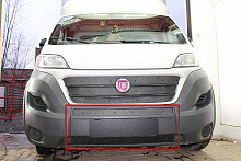 Зимняя защита на стяжке низ (2 части) для Fiat Ducato III Рестайлинг