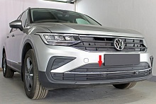 Зимняя заглушка радиатора на стяжке низ (5 частей) для Volkswagen Tiguan II