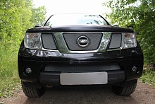 Защитная сетка радиатора верх 3 части для Nissan Navara (Frontier) III (D40)