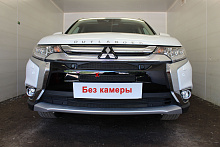 Защитная сетка радиатора комплект 4 части, с парктроником для Mitsubishi Outlander III Рестайлинг 2